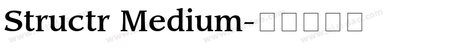 Structr Medium字体转换